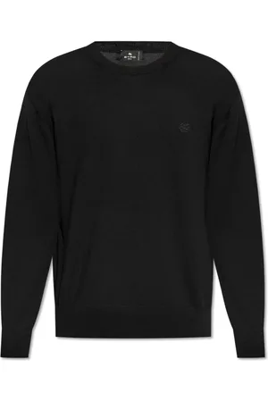Etro Strik, Herre, Sort, M, Uld, Uld Sweater