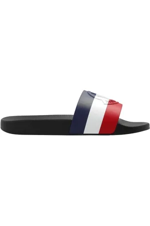 Moncler Sko, Herre, Blå, 39 EU, Basile Rubber Slides