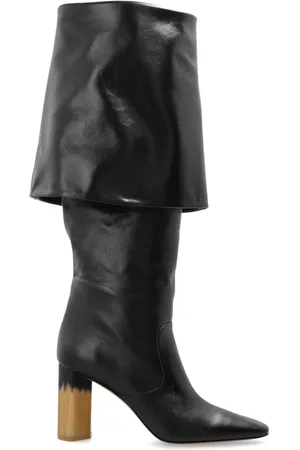 Chloé Sko, Dame, Sort, 37 EU, Læder, Heeled Støvler Georgia