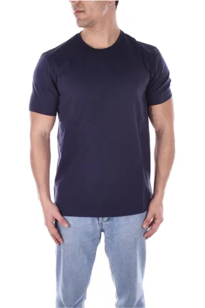FAY Top, Herre, Blå, 3XL, Bomuld, Logo Front T-shirt