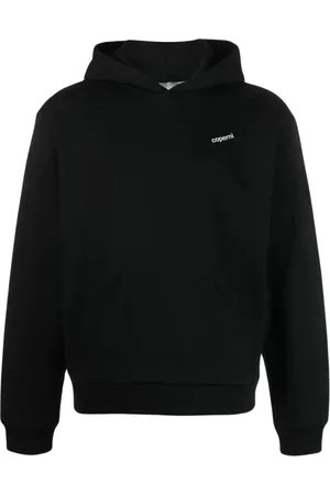 COPERNI Sweathshirts & Hoodies, Dame, Sort, M, Bomuld, Logo-Print Hættetrøje
