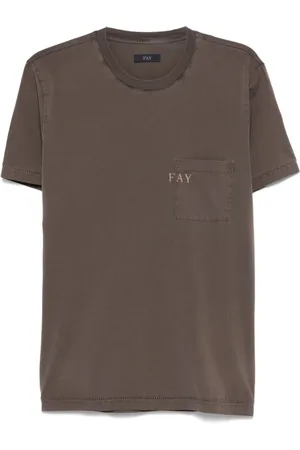 FAY Top, Herre, Brun, M, Bomuld, T-shirt & Polo Combo