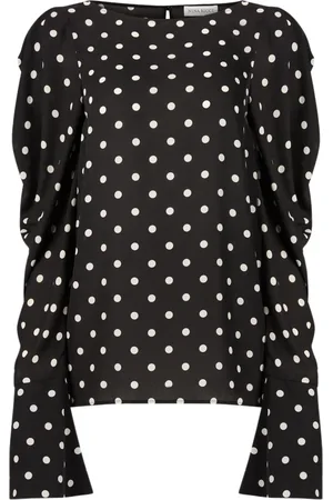 Nina Ricci Bluser & Skjorter, Dame, Sort, 2XS, Uld, Sort bluse med pufærmer