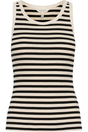 Part Two Top, Dame, Sort, XS, Bomuld, Sort Stribe Top & T-Shirt