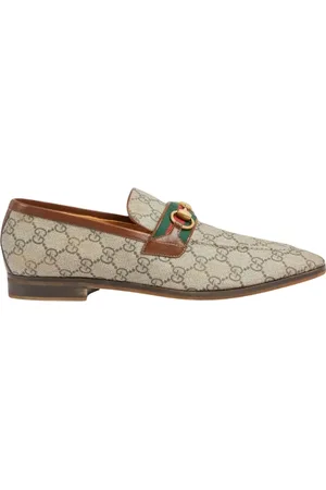 Gucci Sko, Herre, Flerfarvet, 40 1/2 EU, Uld, Brun Loafer Sko Aw20