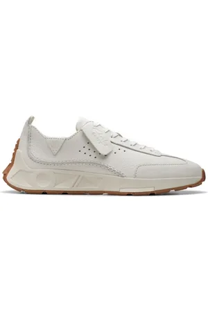 Clarks Sko, Herre, Hvid, 44 EU, Læder, Speed Leisure Sneakers