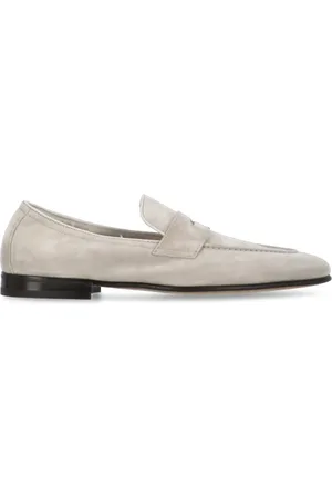 Brunello Cucinelli Sko, Herre, , 44 EU, Læder, Ruskind Loafers