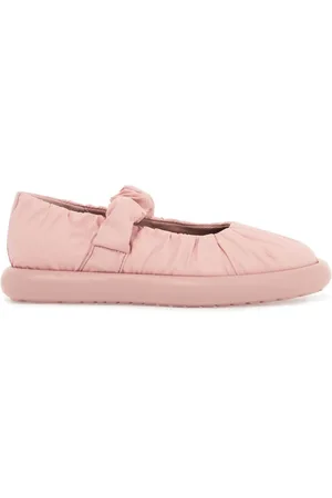 Camper Sko, Dame, Lyserød, 36 EU, Uld, Mary Jane ballerina sko med tekstur