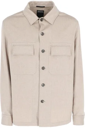 Ermenegildo Zegna Jakke, Herre, , L, Uld, Stilfuld Overshirt