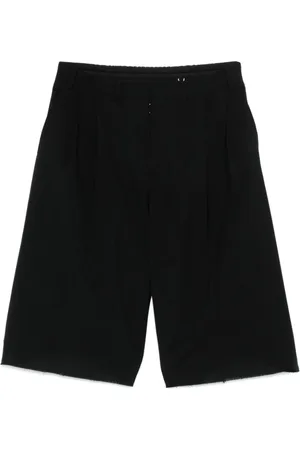 Maison Margiela Shorts, Herre, Sort, S, Uld, Sort Bermuda Shorts i sort jomfruuld