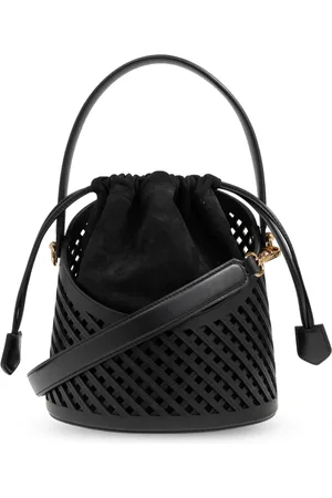 Etro Taske, Dame, Sort, ONE SIZE, Uld, Skuldertaske Saturno Medium Bucket