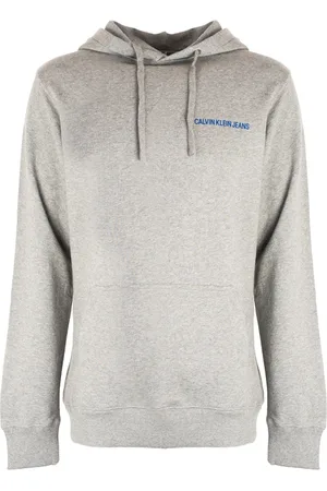Calvin Klein Sweathshirts & Hoodies, Dame, Grå, M, Uld, Hyggelig og stilfuld hættetrøje