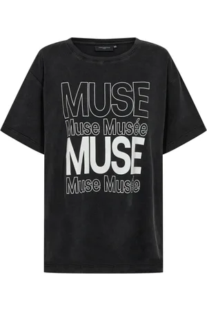 Copenhagen Muse Top, Dame, Sort, XS/S, Bomuld, Logo Tee