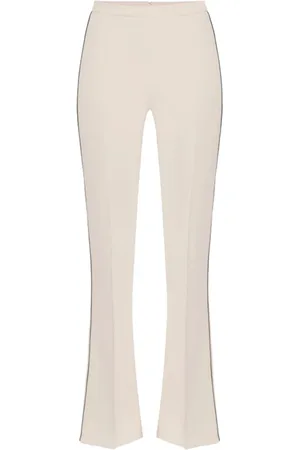 Elisabetta Franchi Bukser, Dame, Hvid, S, Bomuld, Wide Bukser