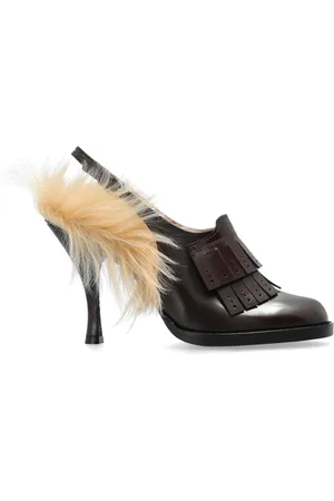 Maison Margiela Sko, Dame, Brun, 36 EU, Uld, Heeled shoes Bourgeoise