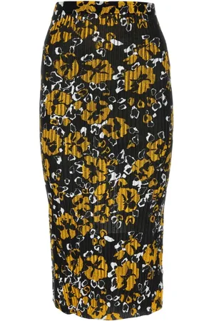 Lanvin Nederdel, Dame, Flerfarvet, M, Bomuld, Elevated Silkeblanding Nederdel