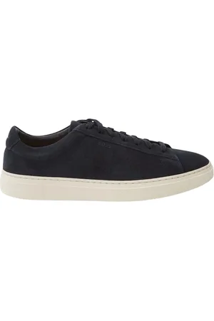 HUGO BOSS Sko, Herre, Blå, 45 EU, Blå Ruskind Sneakers