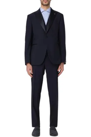 TAGLIATORE Jakkesæt, Herre, Blå, 2XL, Single Breasted Suit Sæt