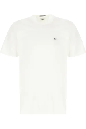 C.P. Company Top, Herre, Hvid, L, Bomuld, Casual Bomulds T-shirt