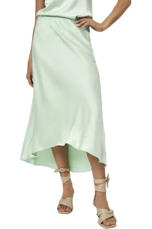 Dante 6 Nederdel, Dame, Grøn, M, Polyester, Midi Nederdel