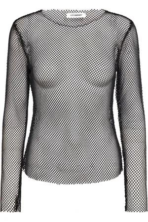 Co`Couture Top, Dame, Sort, XS, Uld, Sort Net Bluse Top