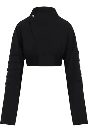 Rick Owens Jakke, Dame, Sort, XS, Sort Jakke Elegant Moderne Stil