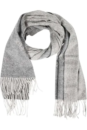 Les Deux Tilbehør, Herre, Grå, ONE SIZE, Uld, Frynse Wool Scarf