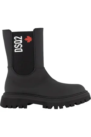 Dsquared2 Sko, Dame, Sort, 40 EU, Logo Print Urban Hiking Chelsea Støvler