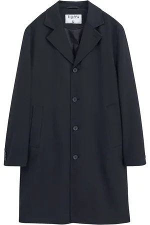 Filippa K Frakke, Herre, Sort, M, Uld, Sort let twillfrakke