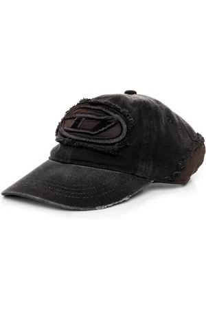 Diesel Tilbehør, Herre, Sort, S, Bomuld, Destroyed Canvas Baseball Cap