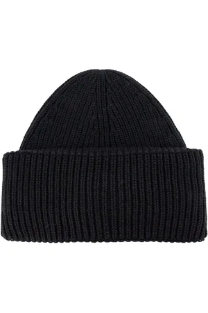 Fabiana Filippi Tilbehør, Dame, Sort, ONE SIZE, Uld, Strikket Beanie