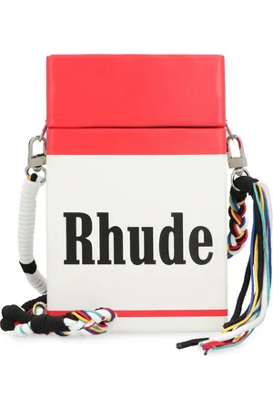 Rhude Taske, Herre, Rød, ONE SIZE, Uld, Stilfuld læder crossbody taske