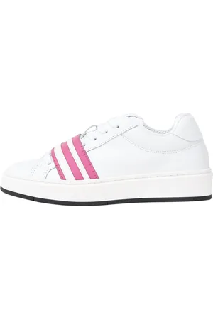 GCDS Sko, Dame, Lyserød, 37 EU, Uld, Moderne Sneakers med Hvide Detaljer