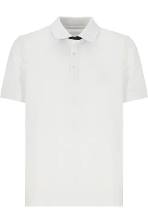 FAY Top, Herre, Hvid, L, Polo Shirt i Stretch Piqué