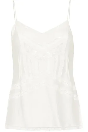 ERMANNO SCERVINO Top, Dame, Hvid, XS, Chic Ærmeløs Top