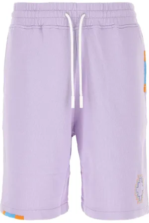 MARCELO BURLON Shorts, Herre, Lilla, L, Bomuld, Bomulds Bermuda Shorts