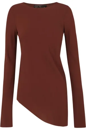 Cortana Top, Dame, Rød, XL, Silke Stretch Top