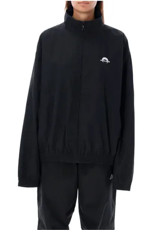 Marine Serre Jakke, Dame, Sort, L, Nylon, Nylon Track Jacket