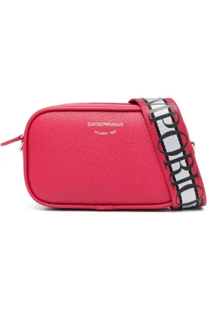 Emporio Armani Taske, Dame, Rød, ONE SIZE, Polyester, Hindbær Pink Mini Taske