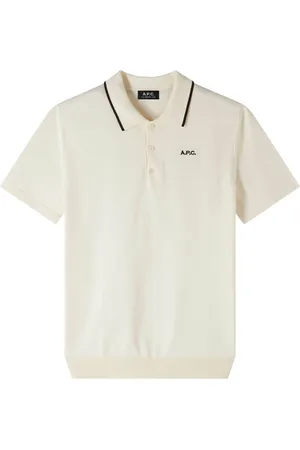 A.P.C. Top, Herre, Hvid, L, Flynn Polo Shirt