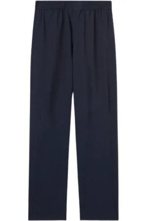 Loro Piana Bukser, Herre, Blå, XL, Uld, LuxuryStraight Bukser