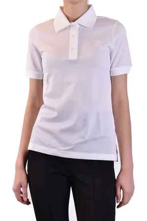 Burberry Top, Dame, Hvid, S, Bomuld, Klassisk Poloskjorte