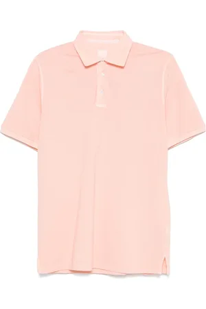 FEDELI Top, Herre, Lyserød, XL, Bomuld, Klassisk bomulds polo shirt