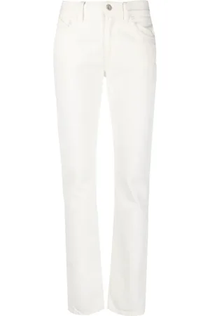 The Attico Jeans, Dame, Hvid, W28, Bomuld, Straight Jeans