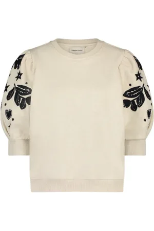 Fabienne Chapot Strik, Dame, , M, Bomuld, Blomstret Sweater