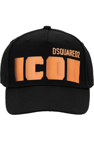 Dsquared2 Tilbehør, unisex, Sort, ONE SIZE, Bomuld, Icon Baseball Cap med spænde