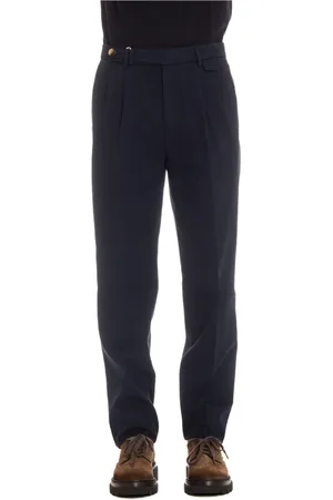 Brunello Cucinelli Bukser, Herre, Blå, 2XL, Bomuld, Bomuldsgabardinebukser