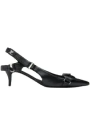 Courrèges Sko, Dame, Sort, 38 EU, Racer Pointed-Toe Slingback Pumps