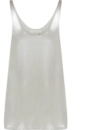 Chloé Top, Dame, Grå, XS, Silketop