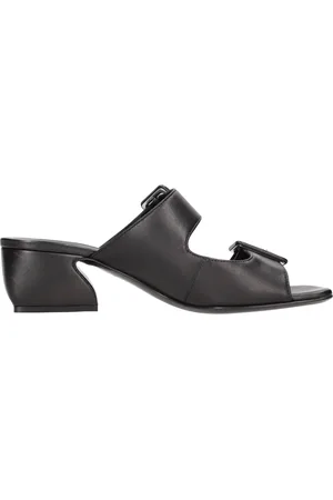 Sergio Rossi Sko, Dame, Sort, 40 EU, Læder, Sandal Sort